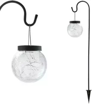 Светодиодный садовый светильник Pauleen "Солнечная жемчужина" Высота: 80 см, черный