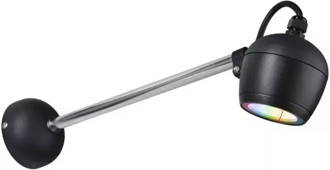 Светодиодный садовый светильник Paulmann " Outdoor 230V Wall Kikolo RGBW ZigBee ", 1 лампа, ZigBee RGBW 9,0 см, Высота: 9,0 см, цвет anthrazit