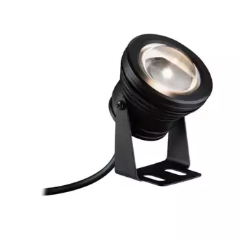 Светодиодный садовый точечный светильник Paulmann "Plug & Shine Spot Pond Light Single Spot IP68 3000K 5W Черный", 1 лампочка 7,2 см, Высота: 11,0 см, черный
