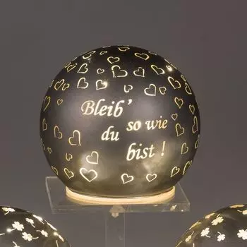 Светодиодный шаровой светильник с подставкой, как вы говорите, Д. 10см, серый, с таймером Formano