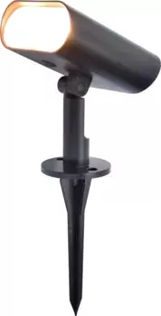 Светодиодный солнечный свет LUTEC "Светодиодная солнечная наружная стена. GINBO", 1 пламя, светодиодная панель | Светодиод прочно интегрирован Высота: 15,50 см., черный