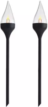 Светодиодный солнечный светильник Pauleen "Ground Spike - Sunshine Sweetness" 6 см, Высота: 43 см, черный