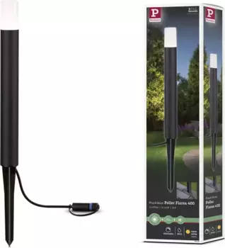 Светодиодный столбик Paulmann "Flarea", 1 лампа, источник света Светодиодный модуль | Прочно интегрированный светодиод, светодиодный модуль 4,5 см, Высота: 40 см, черный