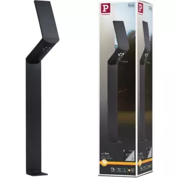 Светодиодный столбик Paulmann «Ilias», 3 лампы, источник света, светодиодная панель | Прочно встроенный светодиод, светодиодная панель, наружная солнечная батарея, с детектором движения, антрацит