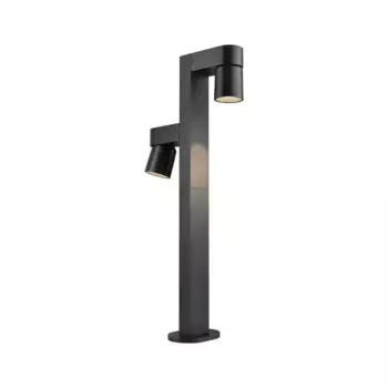 Светодиодный столбик Paulmann "Kimu IP44 822mm 3000K 2x8W 750lm 230V 70° антрацитовый алюминий", 2 лампы 8,0 см, Высота: 82,2 см, цвет anthrazit