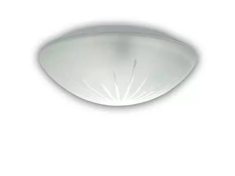 Светодиодный светильник для лестничной клетки из граненого сатинового стекла 25см, светильник для гаража, светильник для подвала Niermann Standby