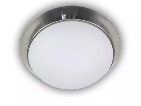 Светодиодный светильник для лестницы из опалового стекла с декоративным кольцом из никеля 35см настенный светильник для погреба Niermann Standby