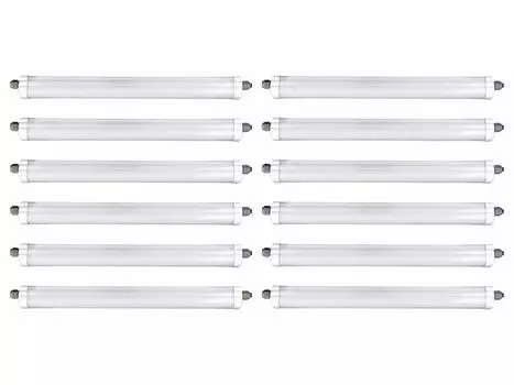 Светодиодный светильник для влажных помещений V-TAC VT-1574-N, EEK: E, 48 Вт, 5760 лм, 6500 К, 1500 мм, 12 шт.