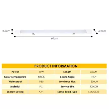 Светодиодный светильник HENGDA, белый