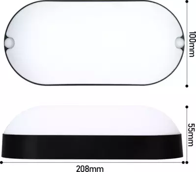 Светодиодный светильник Jiubiaz, черный