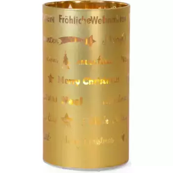 Светодиодный светильник RIFFELMACHER & WEINBERGER «Светодиодный фонарь, С Рождеством», рождественское украшение, цвет altgoldfarben