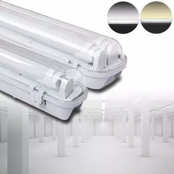 Светодиодный светильник VINGO для влажных помещений, потолочные светильники, светильник для влажных помещений, светодиодная трубка 60/120/150 см, IP65, подвал T8, светильник для ванны, белый