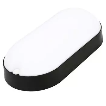 Светодиодный светильник Yakimz для влажных помещений, потолочный светильник, 15 Вт, подвал, гараж, класс защиты IP54, лампа ПК + ПБТ, черный