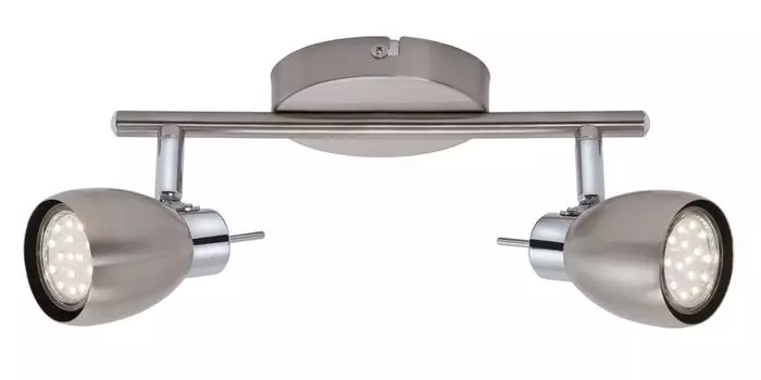 Светодиодный точечный потолочный светильник, 25,5 см, 6 Вт, матовый никель, Briloner Leuchten