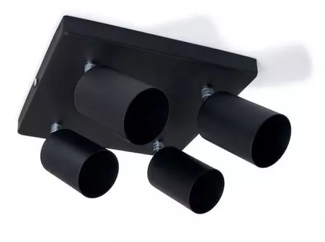 Светодиодный точечный светильник, светодиодный потолочный светильник, 4 лампы для точечных светильников GU10, поворотный поворотный SIENA белый LumenTEC