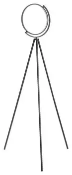 Светодиодный торшер Echo металл матовый черный/золотая фольга Ш:52см В:134см с ножным переключателем Rabalux