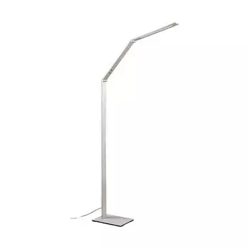 Светодиодный торшер Lucande 'Nicano' из алюминия из алюминия, серебро