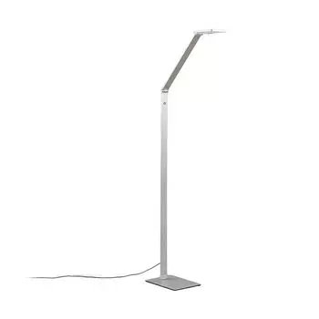 Светодиодный торшер Lucande 'Resi' из алюминия из алюминия, серебро