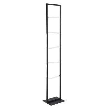 Светодиодный торшер, металл, черный, алюминий, белый, H 135,4см etc-shop