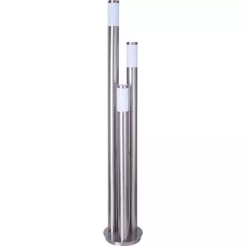 Светодиодный торшер, нержавеющая сталь, 3 колонны, В 170 см Globo Lighting, серебро