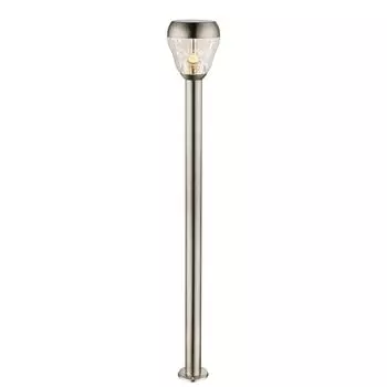 Светодиодный торшер, нержавеющая сталь, стекло H 110 см etc-shop, серебро