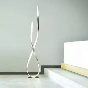 Светодиодный торшер Paul Neuhaus Linda из металла серебристого цвета, серебро