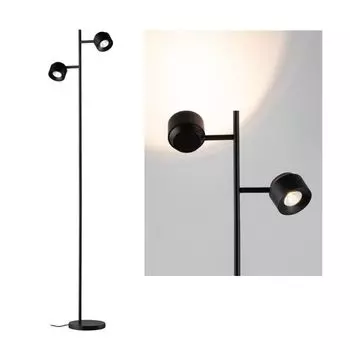 Светодиодный торшер Paulmann Puric Pane черный 2x 3Вт 600лм