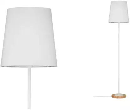 Светодиодный торшер Paulmann "Stellan", 1 лампочка, лампочка E27 | без лампочки, Е27 35,0 см, Рост: 161,5 см, белый/коричневый