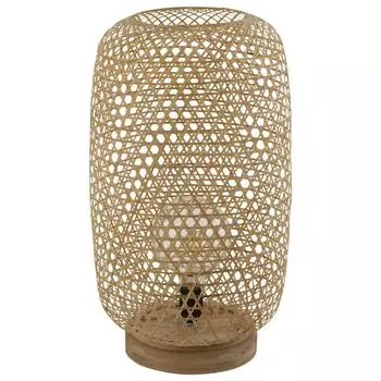 Светодиодный торшер RGB, бамбуковое плетение, натуральный, H 55 см etc-shop, коричневый