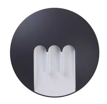 Светодиодный уличный настенный светильник из алюминия "MASK" антрацит 23,5x4,8см Lutec 1871-GR Eco-Light Eco-Light Leuchten GmbH, серебро