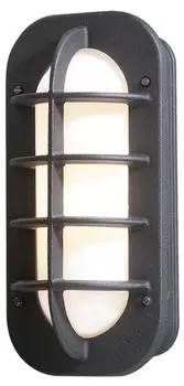 Светодиодный уличный настенный светильник MeineWunschleuchte Schwarz, Hhe 36cm, черный