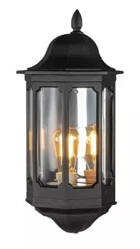 Светодиодный уличный настенный светильник MeineWunschleuchte Schwarz, Hhe 47cm, черный