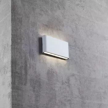 Светодиодный уличный настенный светильник Quadi IP54 белый LICHT-TREND