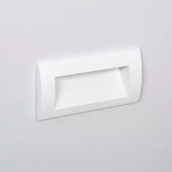 Светодиодный уличный светильник 4Вт встраиваемый прямоугольный белый Elin 2700K теплый белый LEDKIA