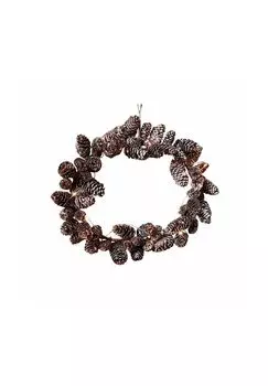 Светодиодный венок Журавль коричневый Loberon, коричневый