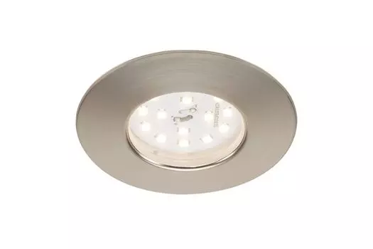 Светодиодный встраиваемый светильник, 7,5 см, 6,5 Вт, матовый никель, Briloner Leuchten