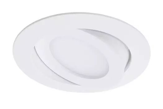 Светодиодный встраиваемый светильник BRILONER LEUCHTEN FLAT MOVE, 4,8 Вт, 600 лм, IP23, белый, пластик, 10,6 см