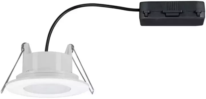 Светодиодный встраиваемый светильник Paulmann "Calla", 1 шт., встроенный светодиод, поворотная головка лампы 9 см, Высота: 5 см, белый