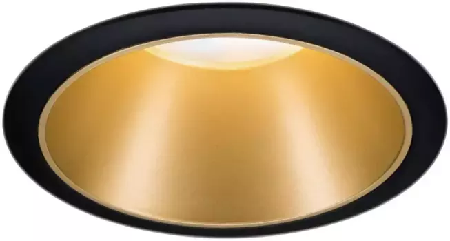 Светодиодный встраиваемый светильник Paulmann "Cole", класс защиты IP23, для ламп GU10 8,8 см, черный/золотой