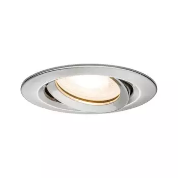 Светодиодный встраиваемый светильник Paulmann Nova Plus Iron 9,3 см, поворотный, 35 Вт, с регулировкой яркости, серебро