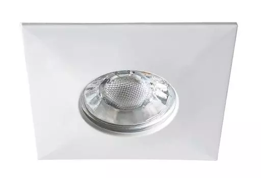 Светодиодный встраиваемый светильник Randy из металлического стекла белого цвета Ш: 7,8 см В: 7,8 см IP44 Rabalux