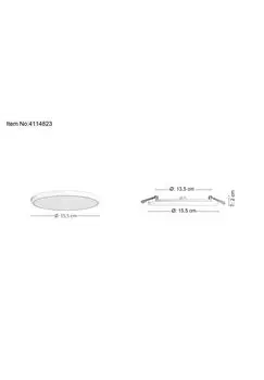 Светодиодный встраиваемый светильник Sula IP66 d: 15,5см с диммированием Nve Leuchten, белый