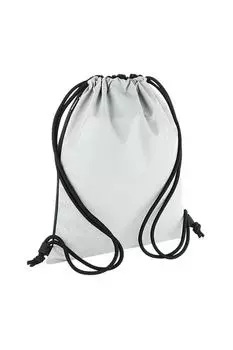 Светоотражающая сумка на шнурке Bagbase, серебро