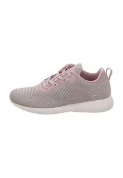 Светоотражающие женские кроссовки BOBS Sport Squad Ghost Star, которые можно стирать в машине SKECHERS, цвет Mve Rosa
