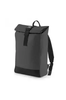 Светоотражающий рюкзак с откидным верхом Bagbase, черный