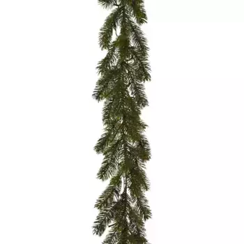 Световая искусственная гирлянда Creativ "Новогодние украшения, Рождественская гирлянда", еловая гирлянда с 40 светодиодами, 185 см, на батарейках Creativ Light, зеленый