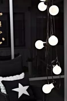 Световой кабель LED 19,50 м матовый теплый белый 20 лампочек Konstsmide