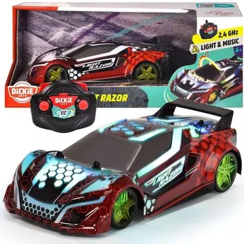 Светозвуковой автомобиль с дистанционным управлением Light Razor RC Dickie Toys