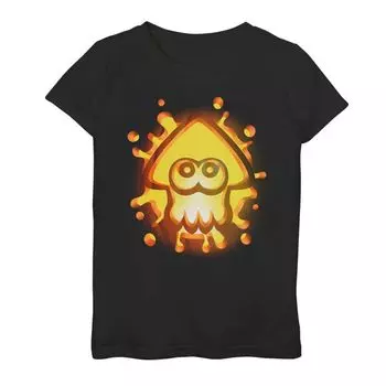 Светящаяся футболка с тыквой и кальмаром Nintendo Splatoon для девочек 7–16 лет Licensed Character