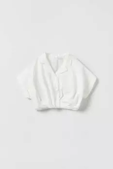 Светящаяся рубашка мини-размера Zara, белый
